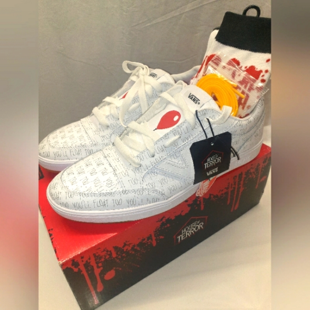 Vans "House of Horror" New Limited Edition  Pennywise IT The Clown Mens Size 11